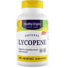 Лікопін, Natural Lycopene, Healthy Origins, 15 мг, 180 гелевих капсул