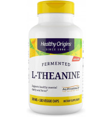 L-теанин, L-Theanine, Healthy Origins, 100 мг, 180 вегетарианских капсул