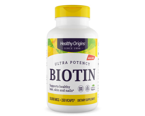 Біотин, Biotin, Healthy Origins, 10,000 мкг, 150 капсул