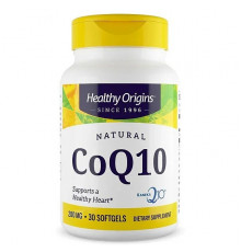 Коензим Q10, CoQ10 (Kaneka Q10), Healthy Origins, відтримує здоров'я серця та клітинну енергію, 200 мг, 30 гелевих капсул
