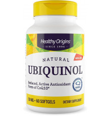 Убіхінол (Kaneka QH), Ubiquinol, Healthy Origins, 50 мг, 60 капсул