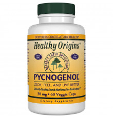 Пікногенол, Pycnogenol, Healthy Origins, 30 мг, 60 капсул