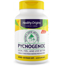 Екстракт соснової кори, Pycnogenol, Healthy Origins, 100 мг, 60 капсул