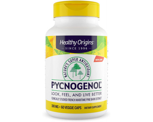 Екстракт соснової кори, Pycnogenol, Healthy Origins, 100 мг, 60 капсул