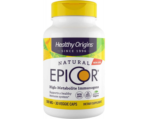 Епікор, EpiCor, Healthy Origins, 500 мг, 30 вегетаріанських капсул