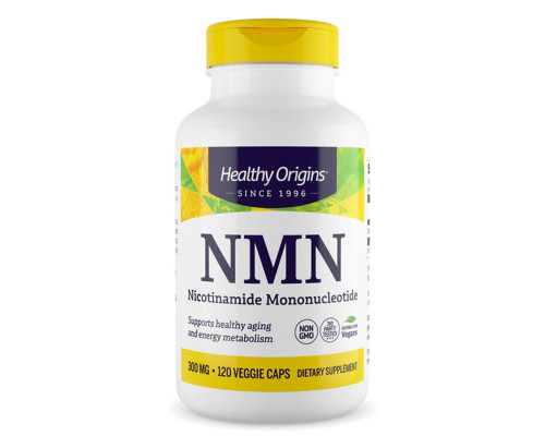 Нікотинамід мононуклеотид, НМН, Nicotinamide Mononucleotide, NMN, Healthy Origins, 300 мг, 120 вегетаріанських капсул