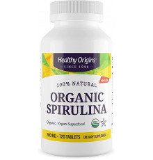 Спіруліна, Spirulina, Healthy Origins, органік, 500 мг, 720 таблеток