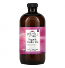 Касторовое масло, Castor Oil, Heritage Products, органик, 473 мл