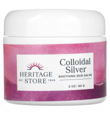 Мазь с коллоидным серебром, Colloidal Silver Salve, Heritage Products, 60 г