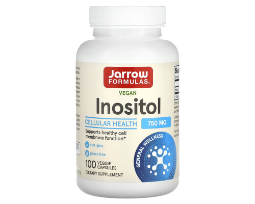 Інозітол, Inositol, Jarrow Formulas, 750 мг, 100 капсул