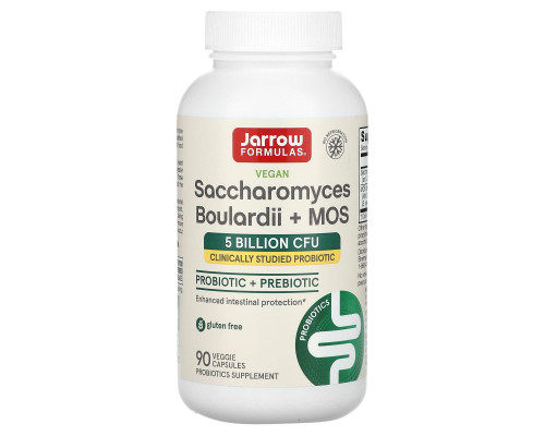Сахароміцети, Saccharomyces Boulardii, Jarrow Formulas, 90 капсул