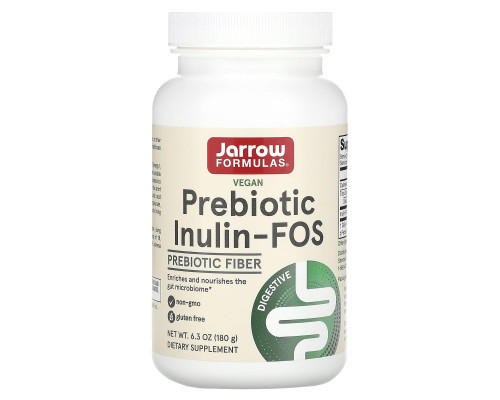 Інулін ФОС, Inulin FOS, Jarrow Formulas, 180 г