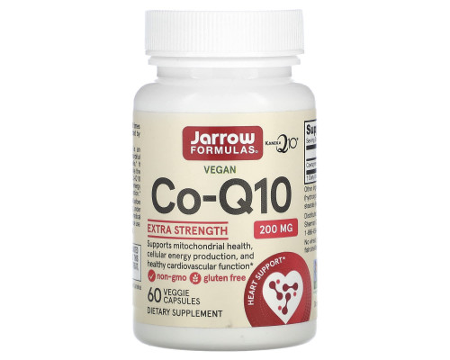 Коензим Q10 (Co-Q10 200), Jarrow Formulas, 200 мг, 60 капсул