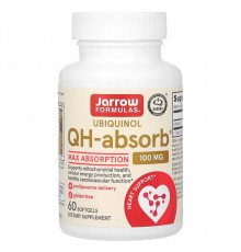 Коензим (убіхінол), Ubiquinol QH-Absorb, Jarrow Formulas, 100 мг, 60 капсул