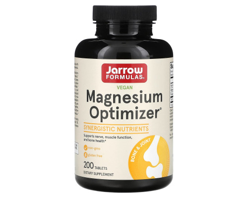 Оптимізатор магнію, Magnesium Optimizer, Jarrow Formulas, 200 таблеток