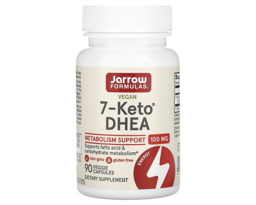 7-Кето ДГЕА дегідроепіандростерон, 7-Keto DHEA, Jarrow Formulas, 100 мг, 90 капсул