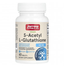 S-ацетил глутатион, S-Acetyl L-Glutathione, Jarrow Formulas, 100 мг, 60 таб.