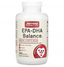 Рыбий жир баланс, Fish Oil EPA-DHA Balance, Jarrow Formulas, для поддержки сердечно-сосудистой системы, 2000 мг, 240 капсул (1000 мг в капсуле)