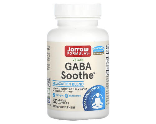 ГАМК (GABA Soothe), Jarrow Formulas, 30 капсул