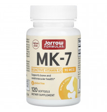 Вітамін К2, МК-7, Vitamin K2, Jarrow Formulas, 90 мкг, 120 м'яких капсул