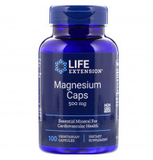 Магний, Magnesium, Life Extension, 500 мг, 100 капсул