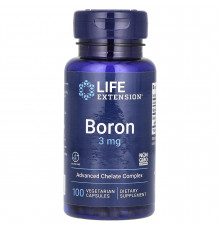 Бір, Boron, Life Extension, 3 мг, 100 вегетаріанських капсул