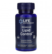 Рівень ліпідів: удосконалена формула, Advanced Lipid Control, Life Extension, 60 вегетаріанських капсул (500 мг у капсулі)