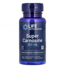 Супер карнозин, Carnosine, Life Extension, 500 мг, 60 веганських капсул