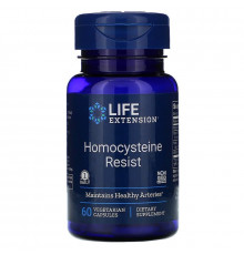 Резистентність гомоцистеїну, Homocysteine Resist, Life Extension, 60 капсул