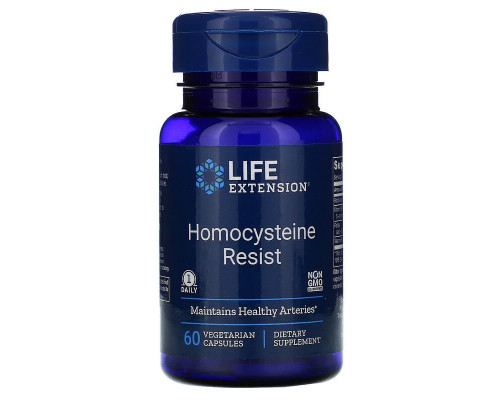 Резистентність гомоцистеїну, Homocysteine Resist, Life Extension, 60 капсул