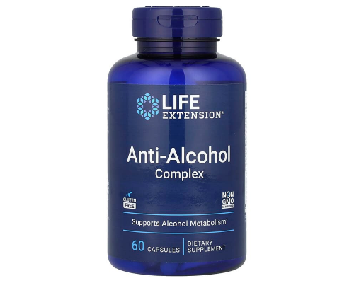 Антиалкогольний комплекс, Anti-Alcohol Complex, Life Extension, 60 капсул
