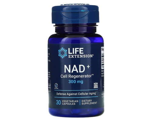 Нікотинамід рибозид, NAD+ Cell Regenerator, Life Extension, 300 мг, 30 вегетаріанських капсул
