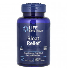 Засіб від здуття живота, Bloat Reliefe, Life Extension, 60 гелевих капсул
