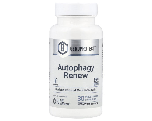 Формула довголіття, GeroProtect, Autophagy Renew, Life Extension, відновлення аутофагії, 30 вегетаріанських капсул