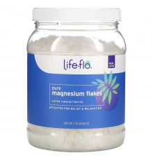 Хлопья чистого магния, Magnesium Flakes, Life Flo Health, 1,25 кг