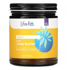 Масло ши для кожи, Organic Pure Shea Butter, Life Flo Health, чистое, органическое, 266 мл