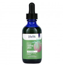 Йод плюс, Liquid Iodine Plus, Life Flo Health, жидкий, с йодидом калия, без ароматизаторов, 59 мл.