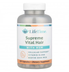 Витамины для волос и МСМ, Supreme Vital Hair, Life Time Vitamins, 120 капсул