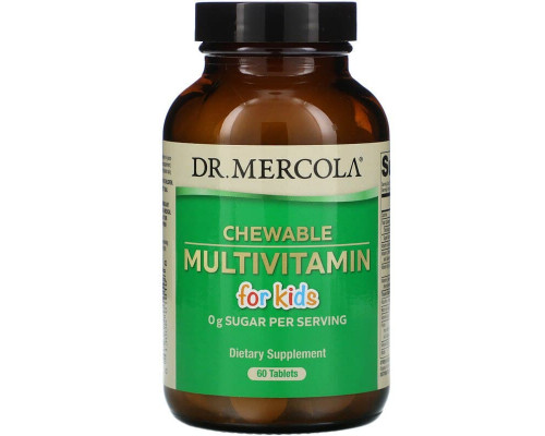 Мультивітаміни для дітей, Multivitamin for Kids, Dr. Mercola, 60 таблеток