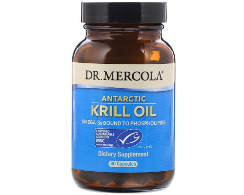Масло криля арктичного, Krill Oil, Dr. Mercola, 60 капсул