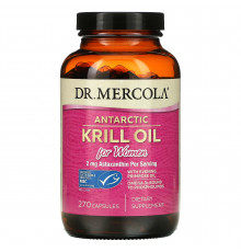 Масло криля антарктична, Krill Oil, Dr. Mercola, для жінок, 270 капсул