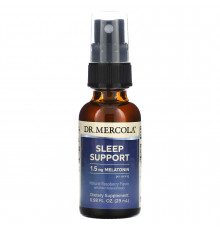Підтримка сну з мелатоніном, Sleep Support, Dr. Mercola, Малина, 29 мл.