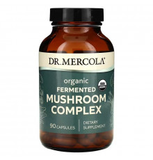 Грибы, комплекс, Mushroom Complex, Dr. Mercola, ферментированный, 90 капсул