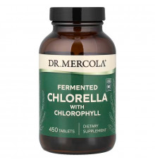 Хлорелла з хлорофілом, Chlorella, Dr. Mercola, ферментована, 450 таблеток