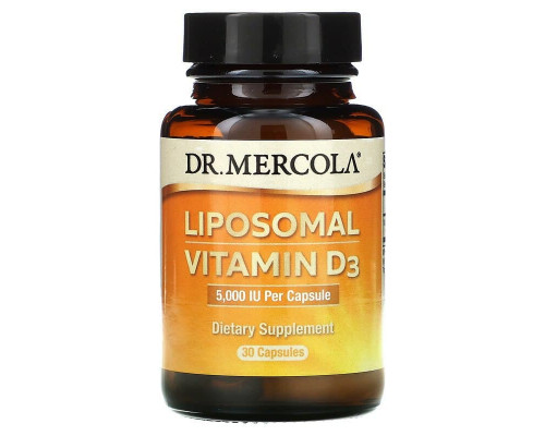 Вітамін D ліпосомальний, Liposomal Vitamin D, Dr. Mercola, 5000 МО, 30 капсул