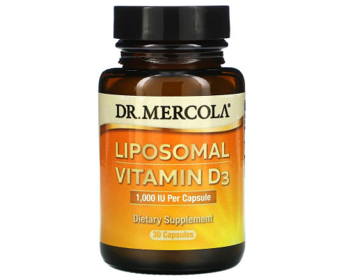 Вітамін D ліпосомальний, Liposomal Vitamin D, Dr. Mercola, 1000 МО, 30 капсул