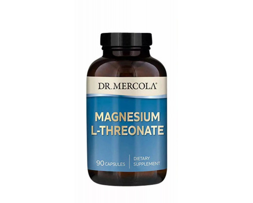 Магній L-треонат, Magnesium L-Threonate, Dr. Mercola, 90 капсул
