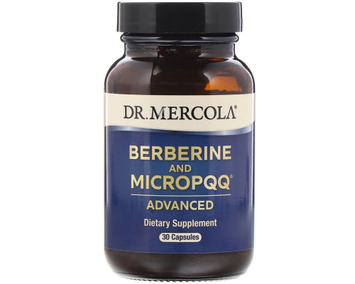 Берберин і мікроPQQ, Berberine and MicroPQQ, Dr. Mercola, 30 капсул