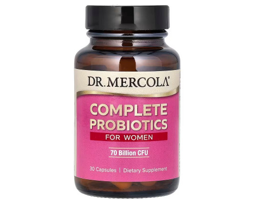 Пробіотик для жінок, Probiotics for Women, Dr. Mercola, 70 млрд. КУО, 30 капсул