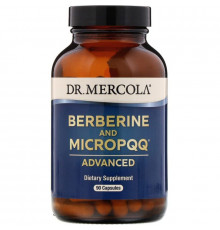 Берберин і мікроPQQ, Berberine and MicroPQQ, Dr. Mercola, 90 капсул